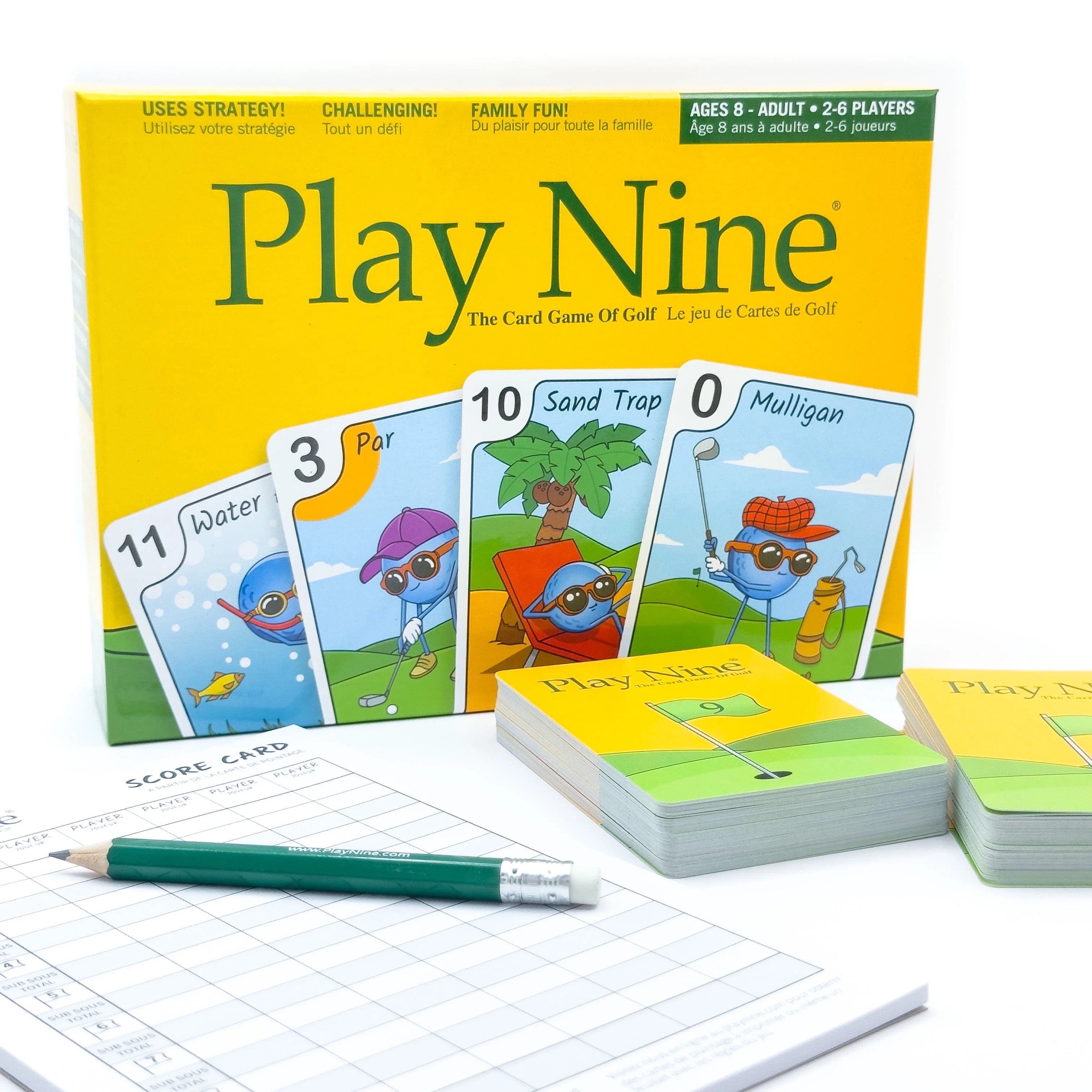 PLAY NINE - The Card Game for Families, Best Strategy Game For Couples, Fun Game Night Kids, Teen... | Walmart (US)