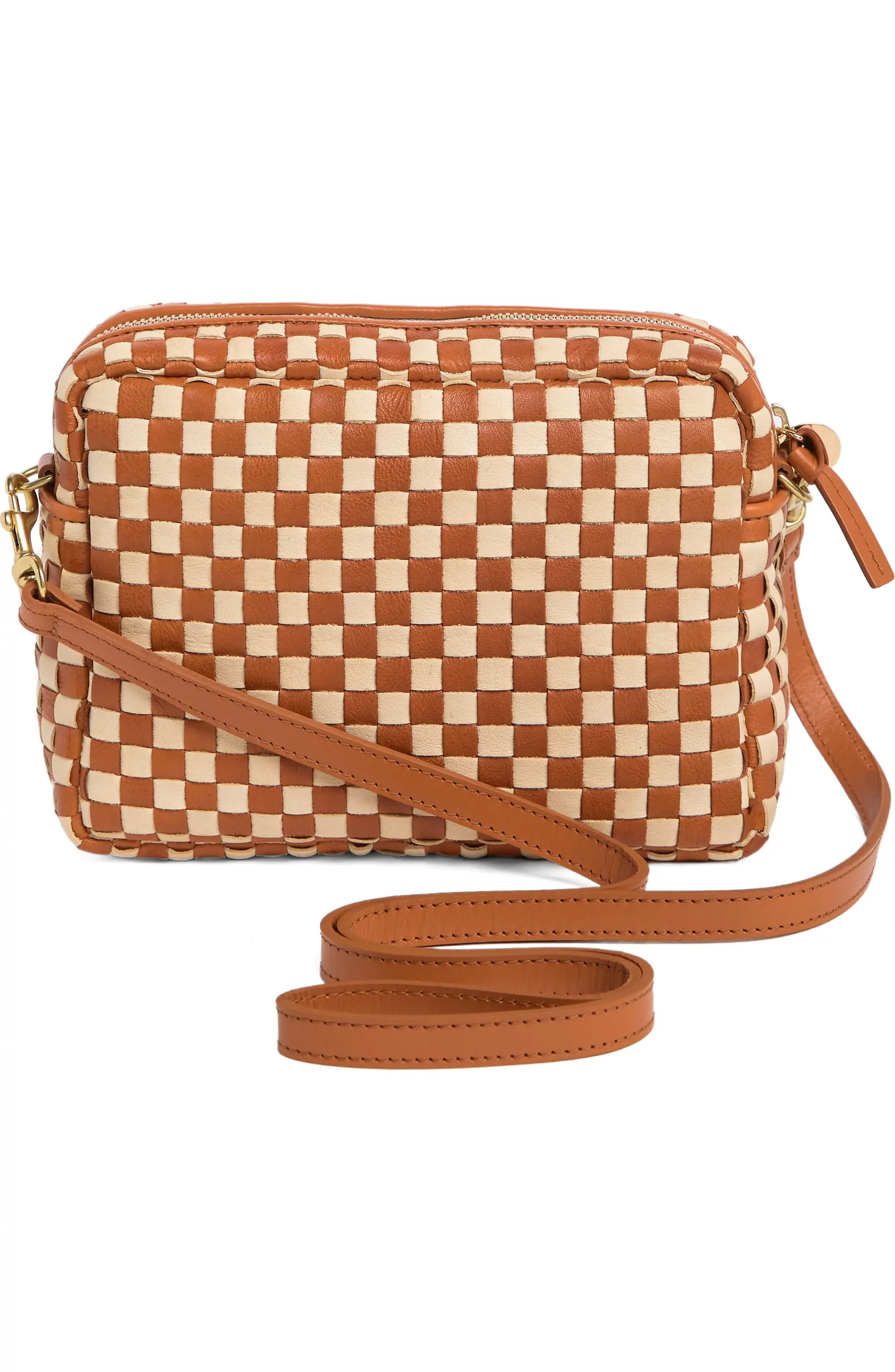 Midi Sac Woven Leather Crossbody Bag | Nordstrom