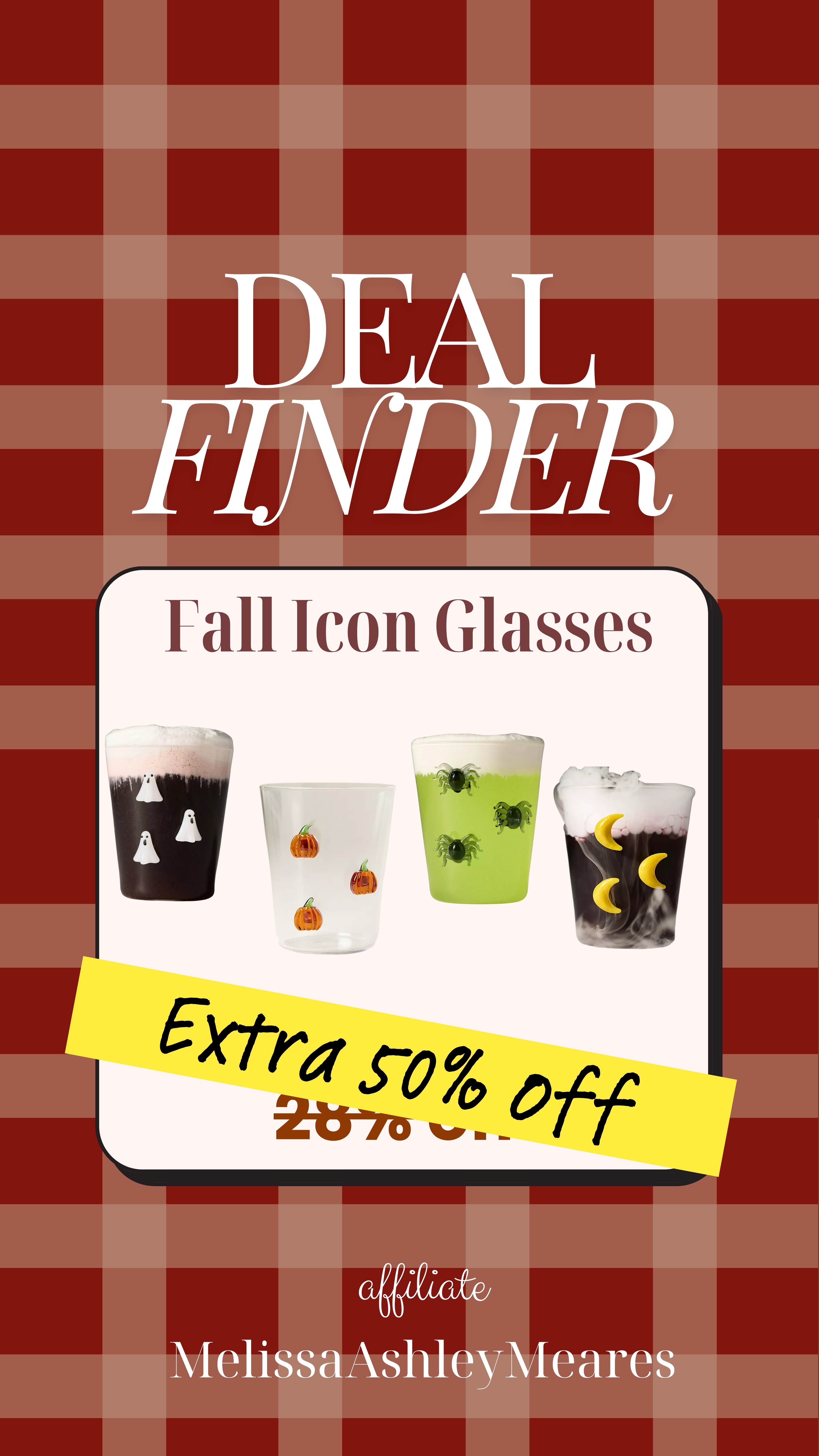 ✨An extra 50% off fall icon glasses!✨
These adorable glasses are a STEAL at less than $6.50 each! 🎃👻🕷️🌙 

 #LTKSeasonal #LTKSaleAlert #LTKTall