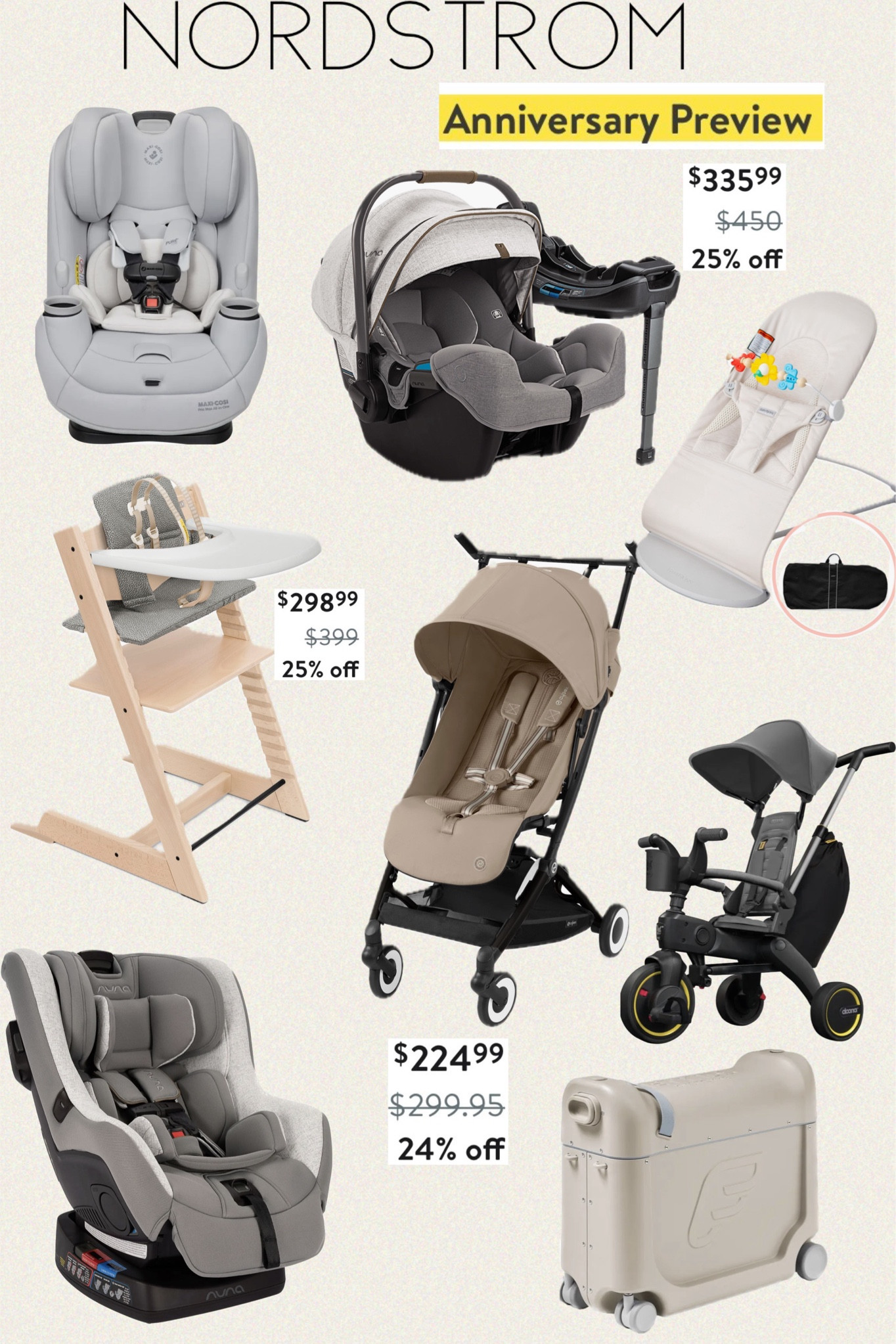 Nordstrom Anniversary Sale Baby gear Preview! Stroller system, high chair, playpen, swing, car seat 
Nuna PIPA™ RX Car Seat
& Base | Doona Convertible Infant Car Seat/Compact Stroller
System
nuna | bugaboo | doona | uppabababy vista v2 | maxi-cosi | cybex | stokke |  jetkids 
Perfect baby shower gift ideas 
#LTKsalealert #LTKbaby 

#LTKKids #LTKBaby #LTKxNSale