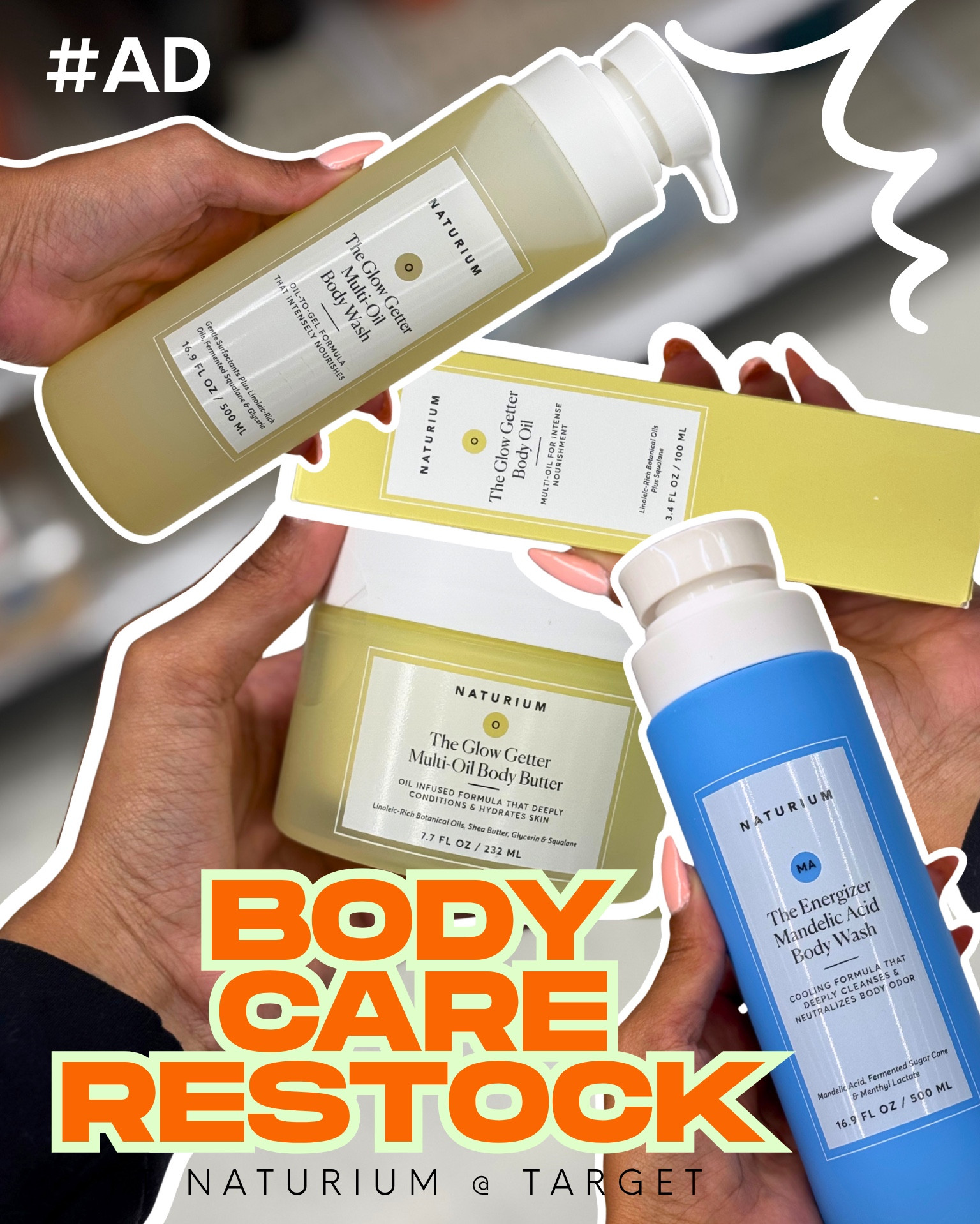 # AD i didn’t even realize how much i’d been reaching for @naturium ’s body care until everything started running out 😭 i used the body butter to the bottom… had to break out the mini body wash… and the mandelic one? long gone. every single one of these ended up in my routine without me thinking twice.
linked all 4 below for the girlies who take their showers personally 🛁
#NaturiumPartner #ad #LTKbodycare #LTKunder25 #TargetPartner #houstoninfluencer #htxcreator #loveartesia
#NaturiumPartner #ad #Naturium #NaturiumSkincare #TargetPartner #Target #LTKbeauty #LTKunder25 #houstoninfluencer #bodycaretruths #loveartesia
@Shop.LTK #liketkit

#LTKBeauty #LTKFindsUnder50 #LTKFamily