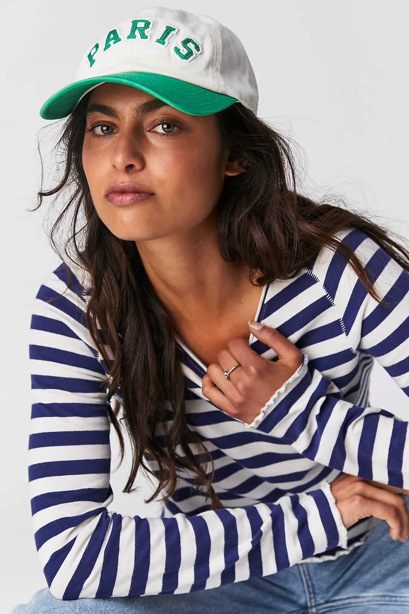 Alphabet City 2-Tone Baseball Cap | Free People (Global - UK&FR Excluded)