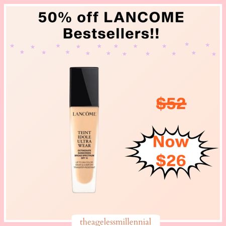 Lancome Foundation sale!!🙌🏻🙌🏻 And also 50% off Lancome bestsellers!!👏👏😍😜💄💋This luxury brand is a cult fave and I love their makeup and skincare products!!😘💄💄Teint Idole Foundation is one of my ride or dies and same as for the Genefique Anti-aging line!! Hurry before this deal ends!! 



#lancome #ltkholiday #ltkseasonal #ltkstyletip #ltkgiftguide #ltkunder50 #ltkunder100 #ltktravel #foundation #lancomefoundation #beautysale #beautyproducts 

#LTKsalealert #LTKbeauty #LTKCyberweek