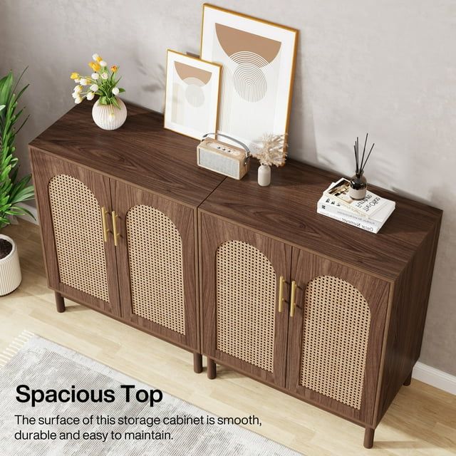 Tribesigns Mueble Buffet Aparador con Almacenamiento, Mueble Acento de 59 Pulgadas con Puertas en... | Walmart (US)