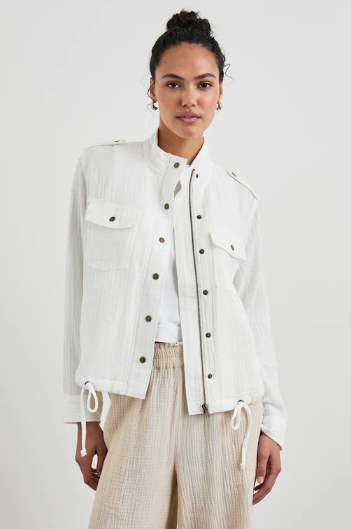 COLLINS JACKET - GAUZE WHITE | Rails