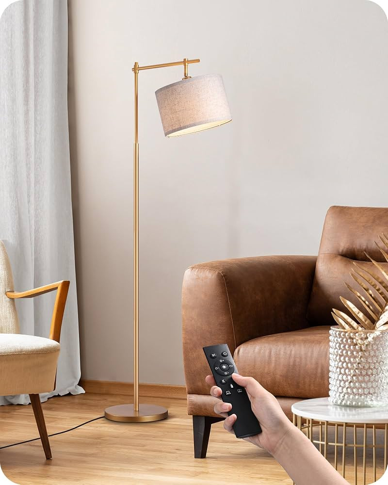 EDISHINE Dimmable Floor Lamp, Standing Lamp with Remote Control, E26 Socket, ACR Floor Lamp with ... | Amazon (US)