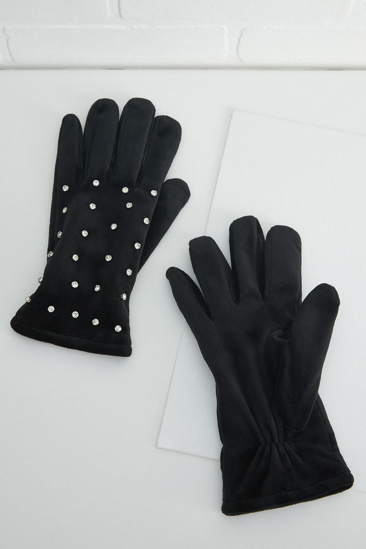 diamond studded gloves | Versona