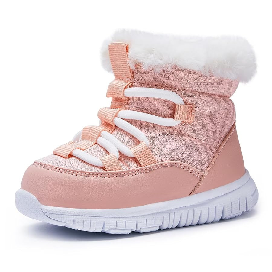 BMCiTYBM Girls Boys Snow Boots Warm Winter Fur Lined Baby Shoes (Infant/Toddler/Little Kid) | Amazon (US)