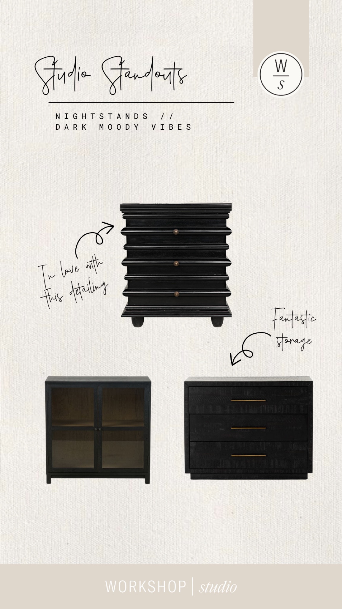 Dark and moody nightstands provide the perfect foundation for your bedroom’s interior design  

They offer fantastic contrast layered on white or light bedroom walls and mix well with a variety of bed styles and finishes. 

#LTKhome #LTKFind #LTKstyletip