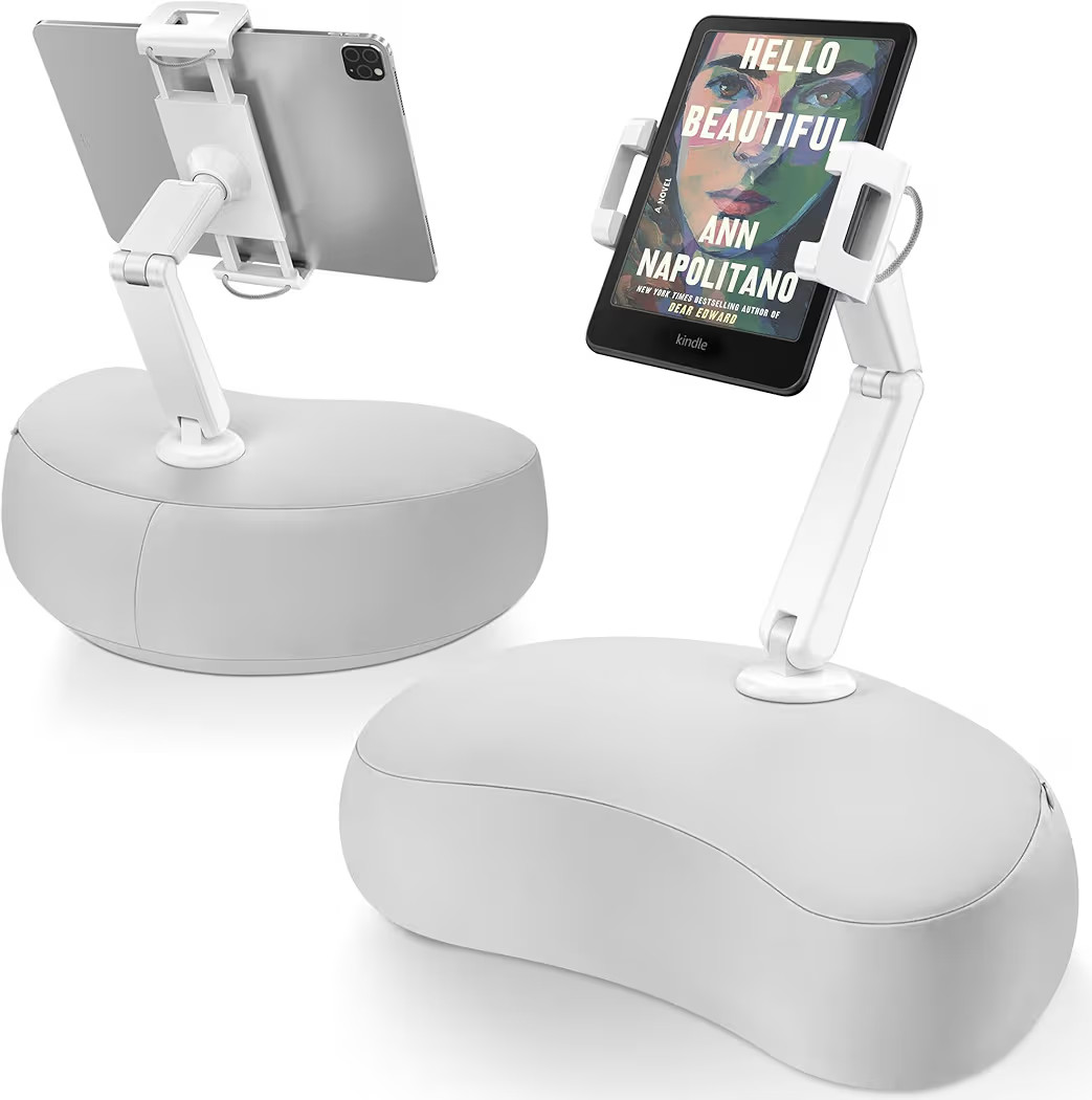 AboveTEK Tablet Pillow Stand for Bed, Hands-Free 360° Adjustable iPad Pillow Holder for Lap Read... | Amazon (US)