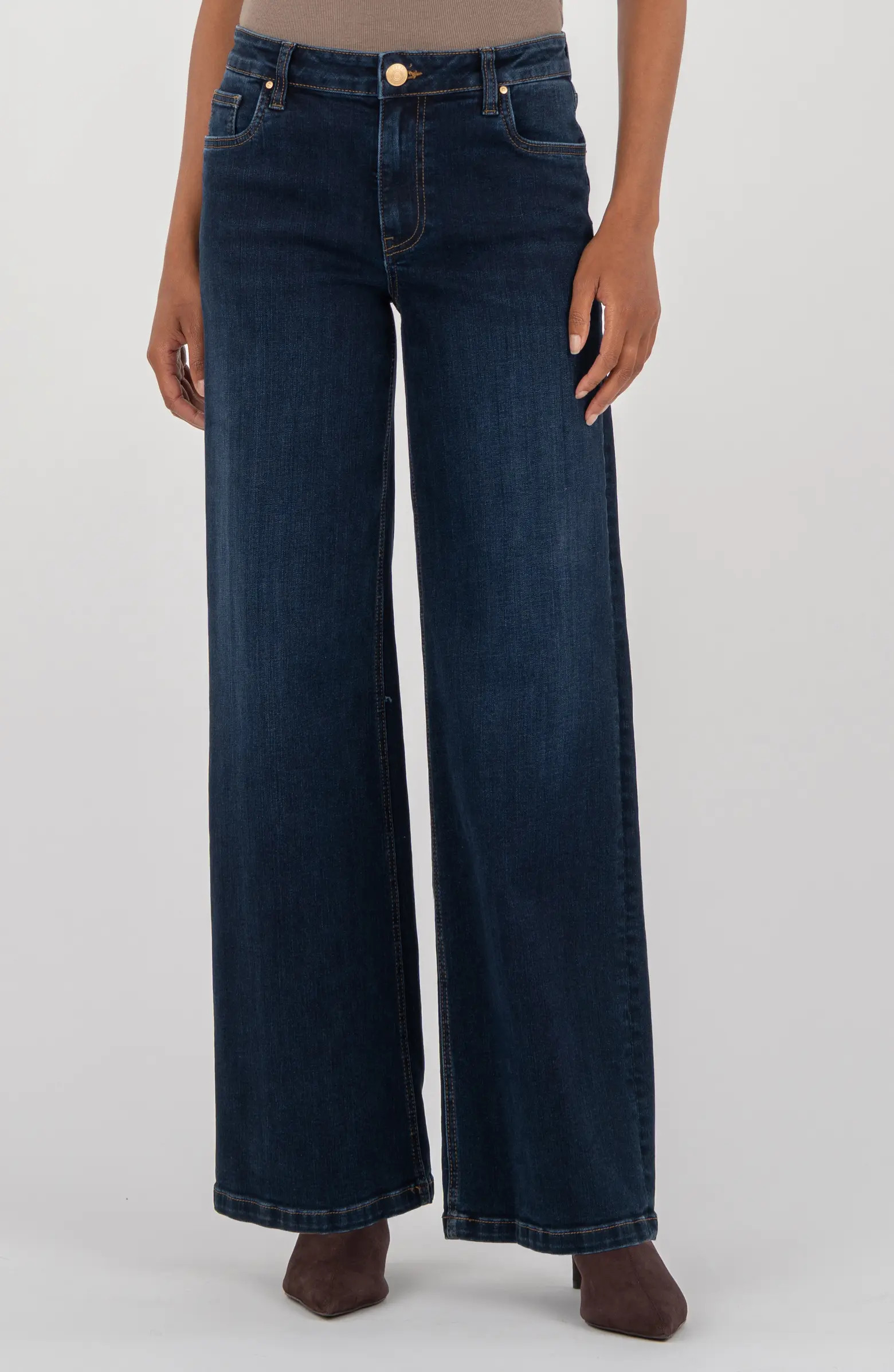 KUT from the Kloth Jean Mid Rise Wide Leg Jeans | Nordstrom | Nordstrom
