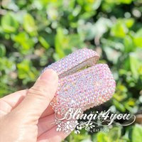 Apple Airpods Case with Name Made With Swarovski Crystal | Pro Personalize Gift For Her Pink Initial | Etsy (US)