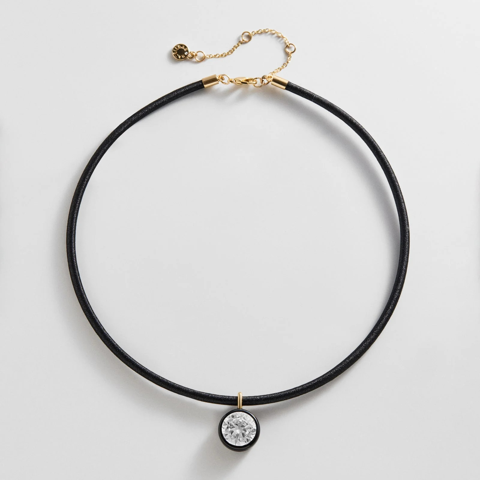 Lindsey Crystal Collar Necklace - Jet Black | BaubleBar