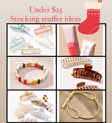 Stocking stuffers
Gift exchange
Under $25
On sale
Beauty, hair clips, accessoriess

#LTKGiftGuide #LTKfindsunder50 #LTKHoliday