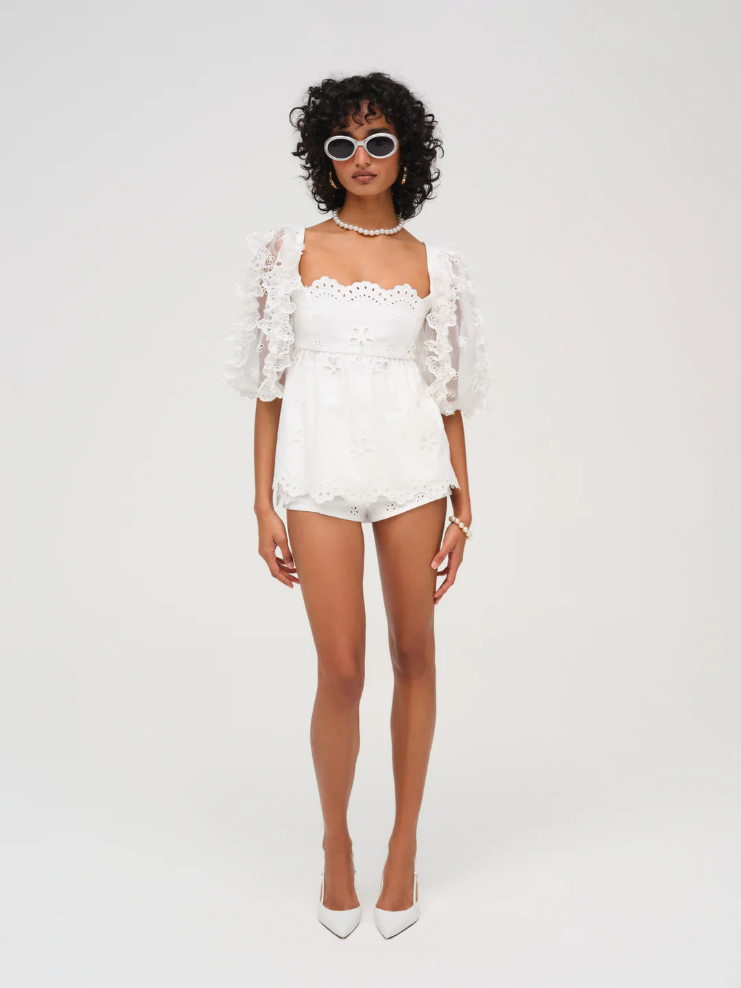 Daisy Eyelet Top | For Love & Lemons