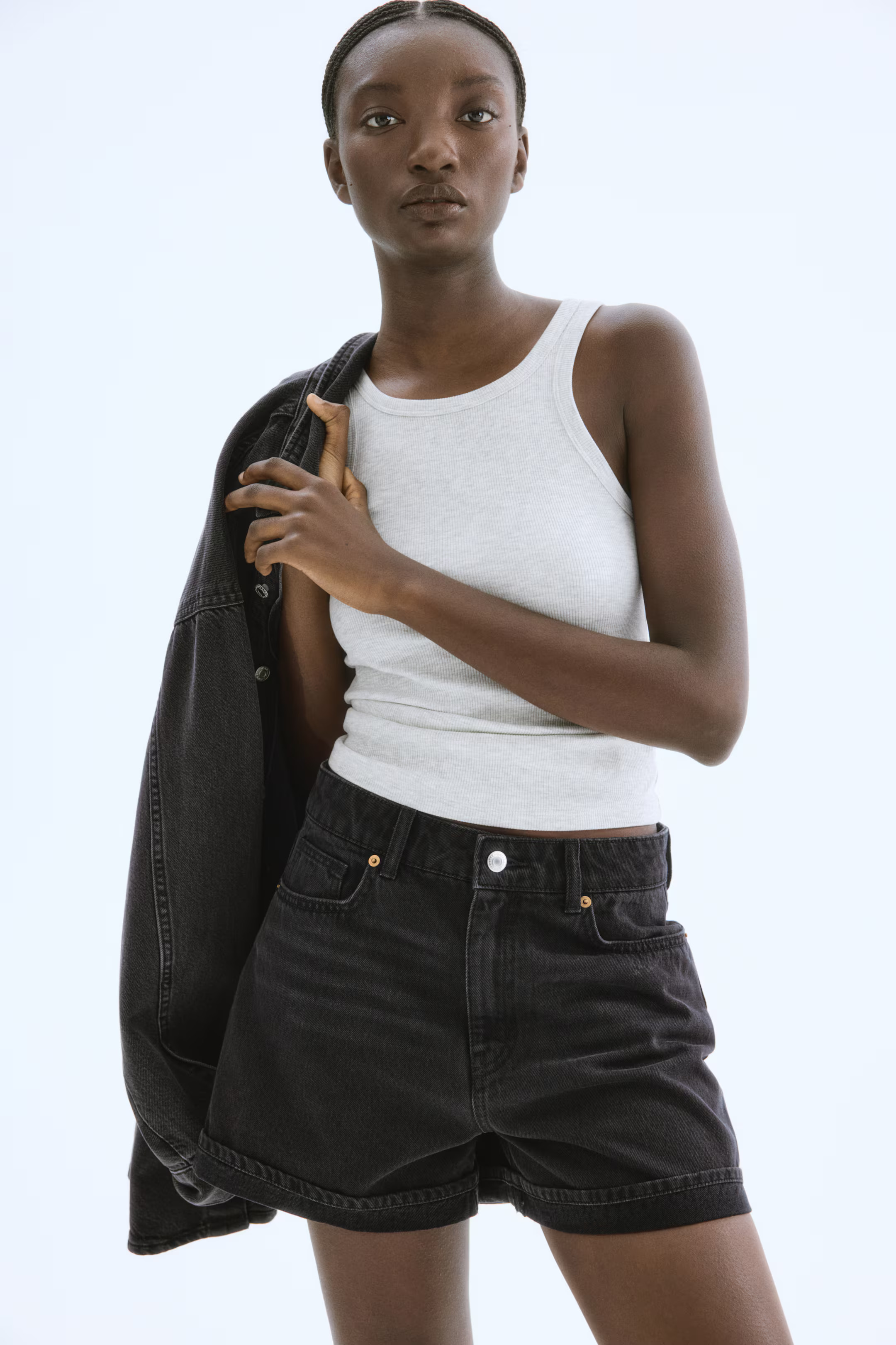 High Waist Denim Shorts | H&M (US + CA)