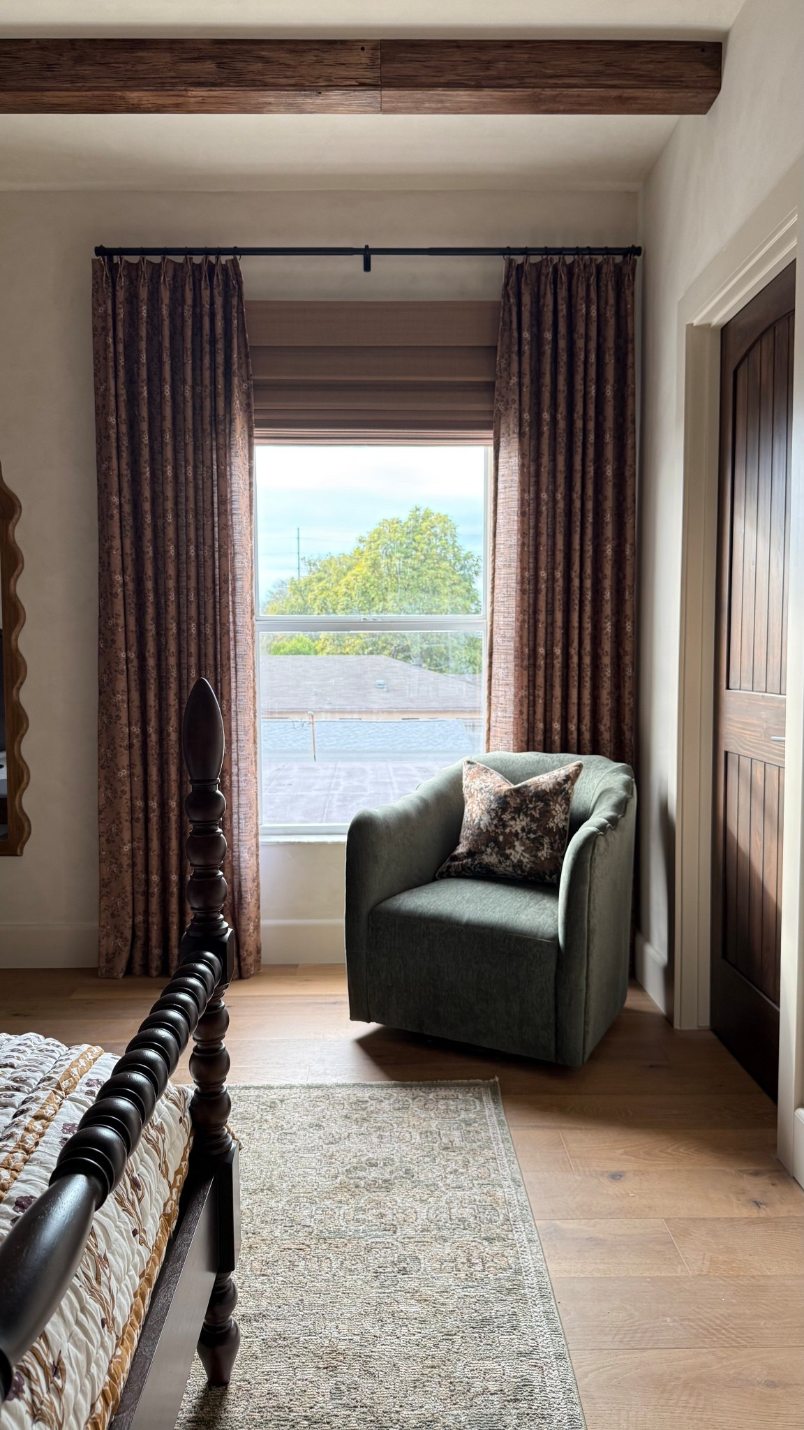 Progress on our “traditional elevated Spanish" Queen guest bedroom ✨ 

Drapes: Copper SL-J5 pinch pleat
Shades: Teak LN37 cordless blackout

#LTKHome

#LTKHome