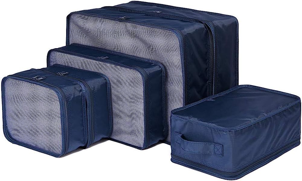 JJ POWER Travel Packing Cubes, Luggage Organizers with Shoe Bag | Amazon (US)