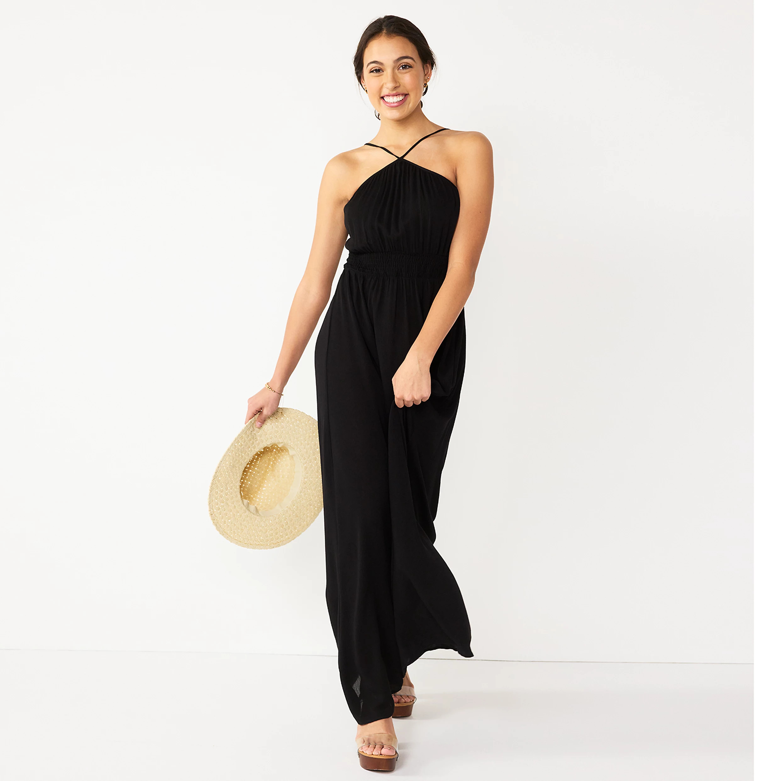 Juniors' Rewind Y-Neck Maxi Dress | Kohl's