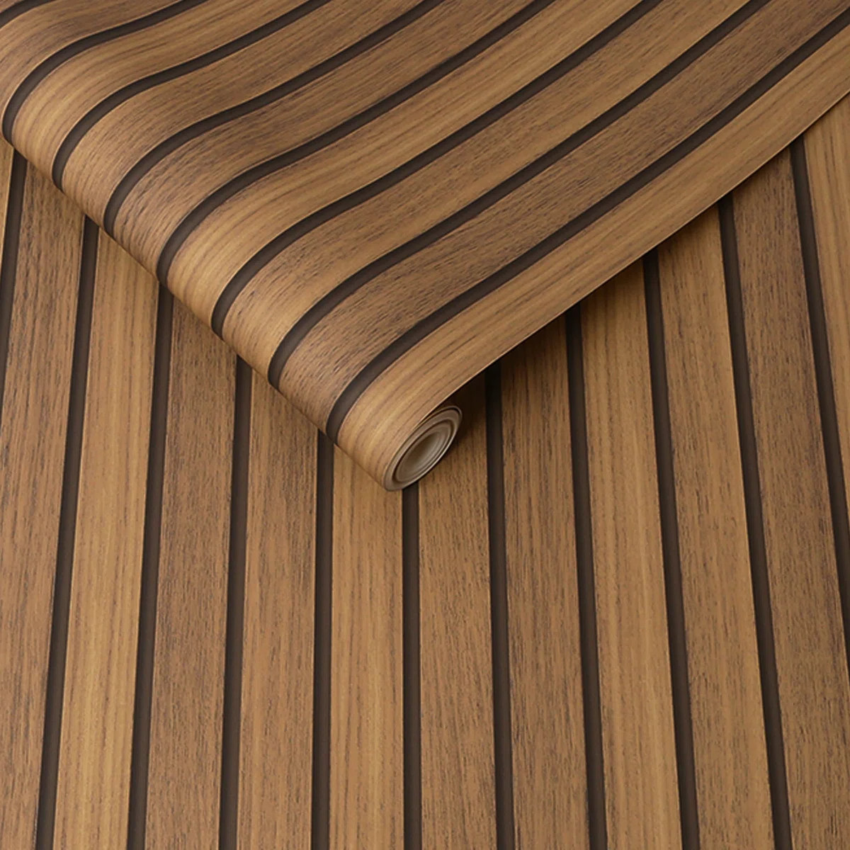 Wooden Slats Natural Wallpaper | Wayfair North America