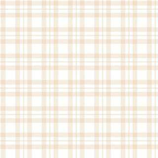 Tiny Tots 2-Collection Beige/White Matte Finish Traditional Plaid Design Non-Woven Paper Wallpape... | The Home Depot