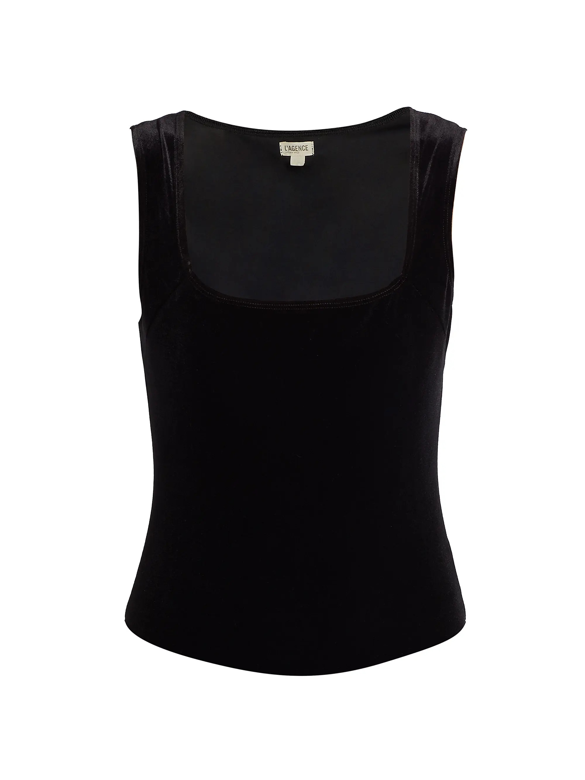 Velvet Squareneck Bodysuit | Saks Fifth Avenue