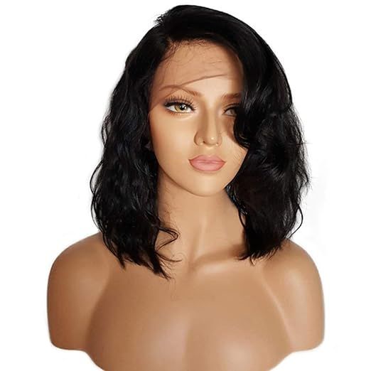 BEEOS Lace Front Human Hair Wigs for Black Women 150% Density Wavy Short Bob Wigs Pre-Plucked & B... | Amazon (US)