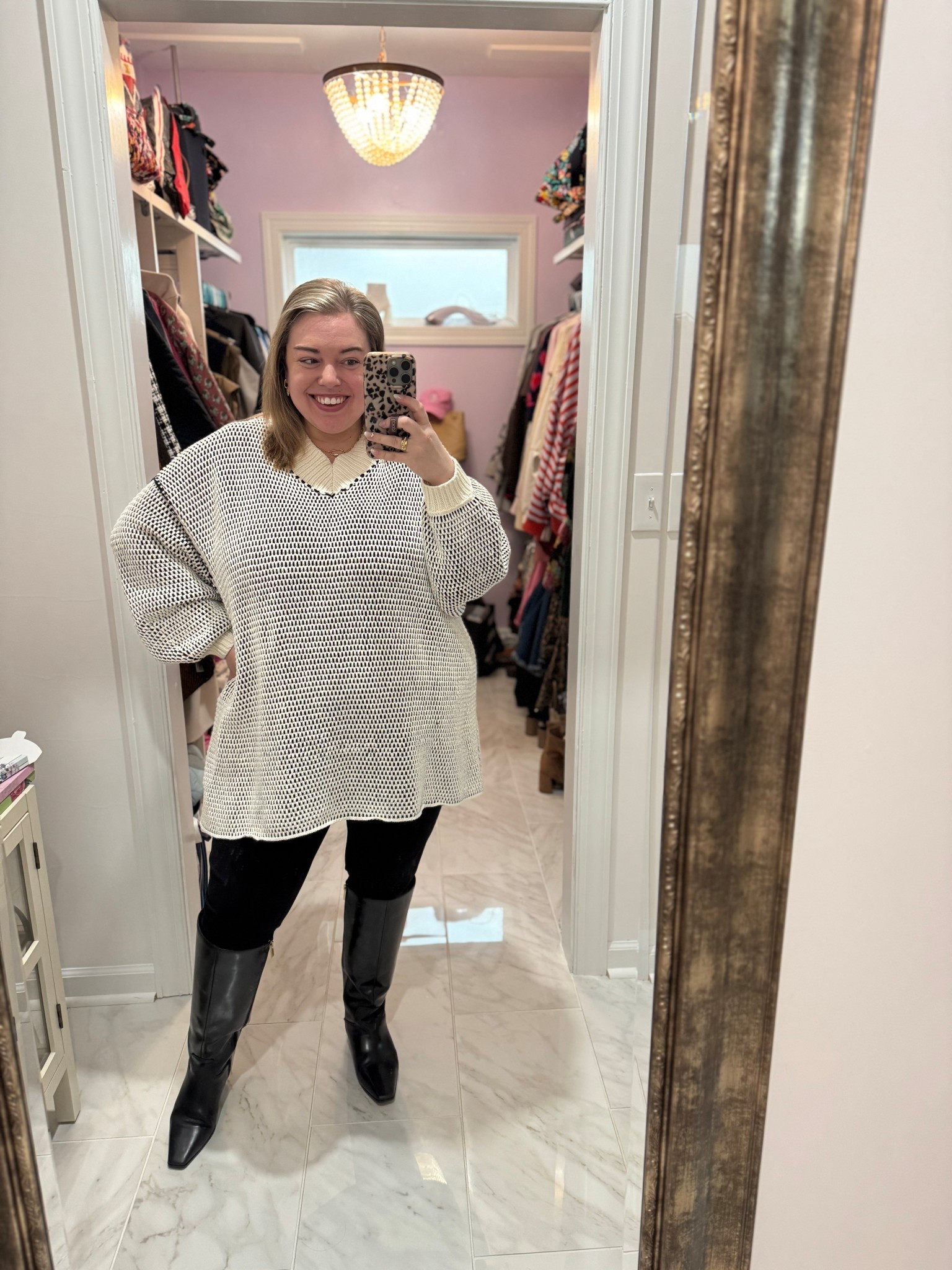 Happy happy Monday 🫶🏼 I have a half day of meetings today, and it’s suddenly cold again, so I’ve pulled my favorite Free People sweater back out. Linking what I can for you  

#LTKPlusSize #LTKootd