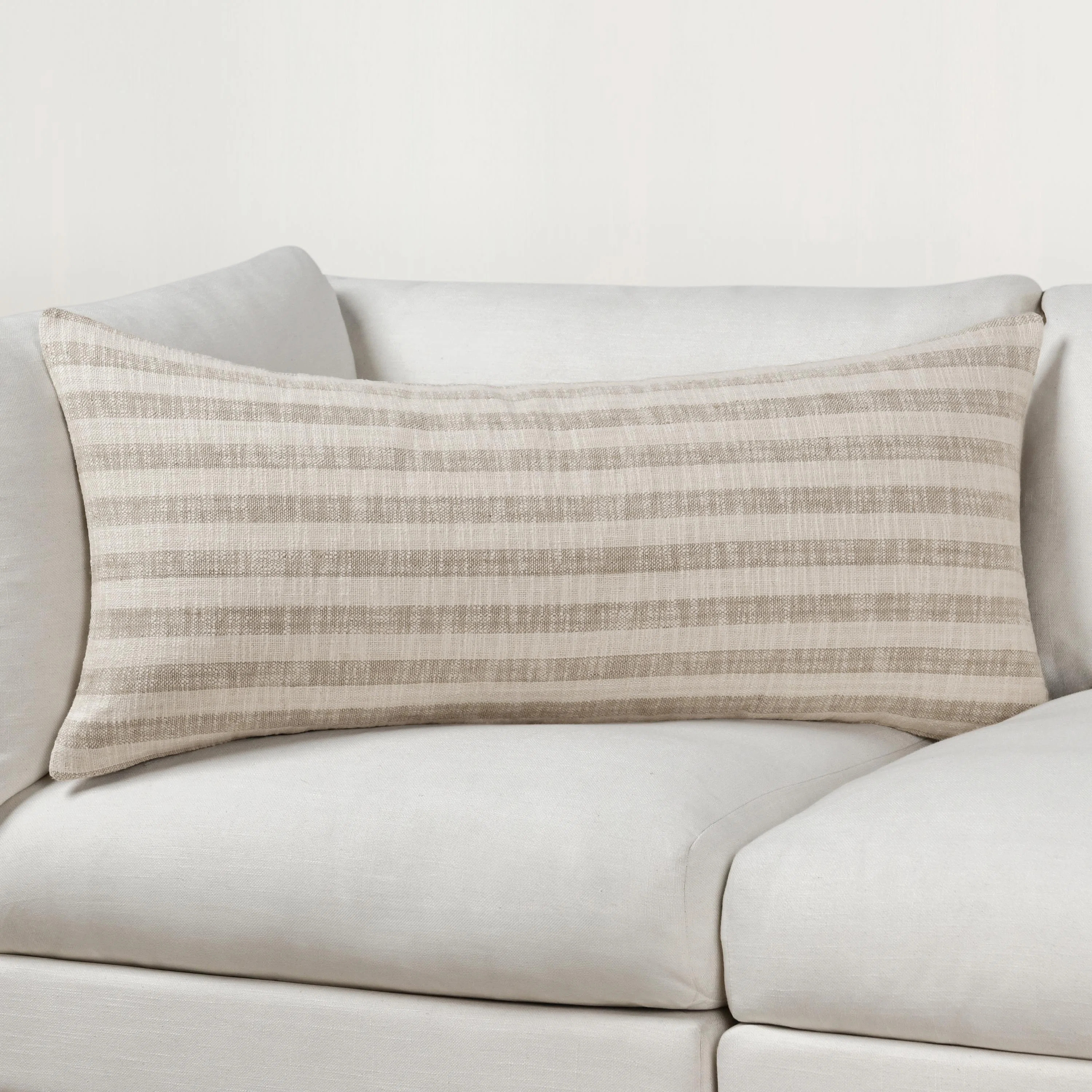 Villa by Classic Home Linna Striped Fabric Pillow in Beige | Wayfair | Wayfair North America