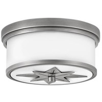 Click for more info about Hinkley Montrose Star 12" Wide White and Nickel Ceiling Light - #709J5 | Lamps Plus