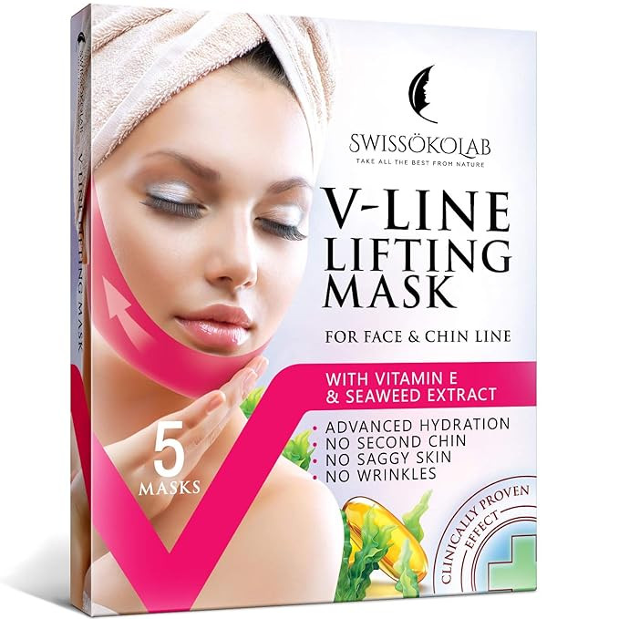 V Line Lifting Mask Chin Up Patch Double Chin Reducer Chin Mask V Up Contour Tightening Firming F... | Amazon (US)