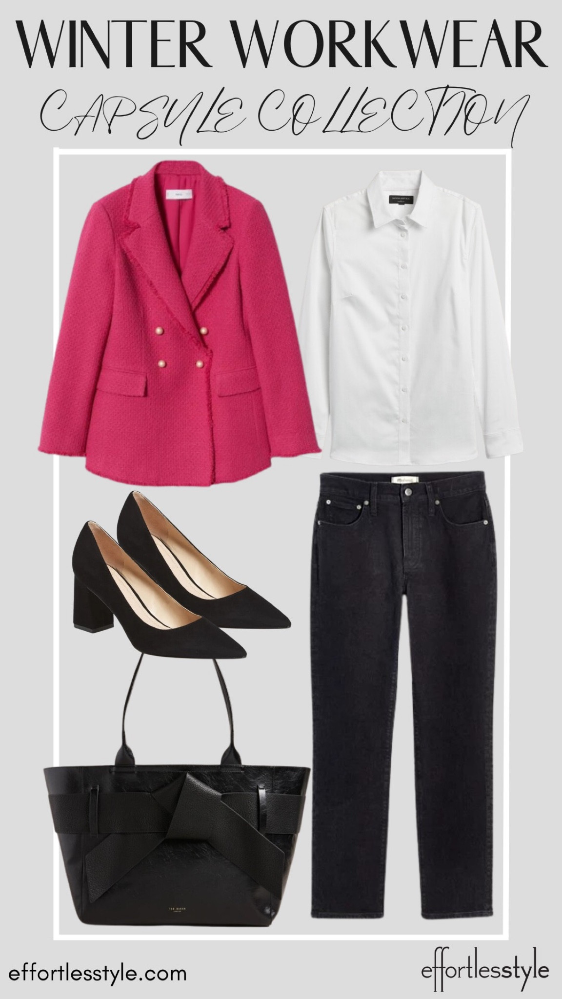 Love the pop of color this hot pink blazer brings to this dressy casual look 💕💕

#LTKstyletip #LTKSeasonal #LTKworkwear