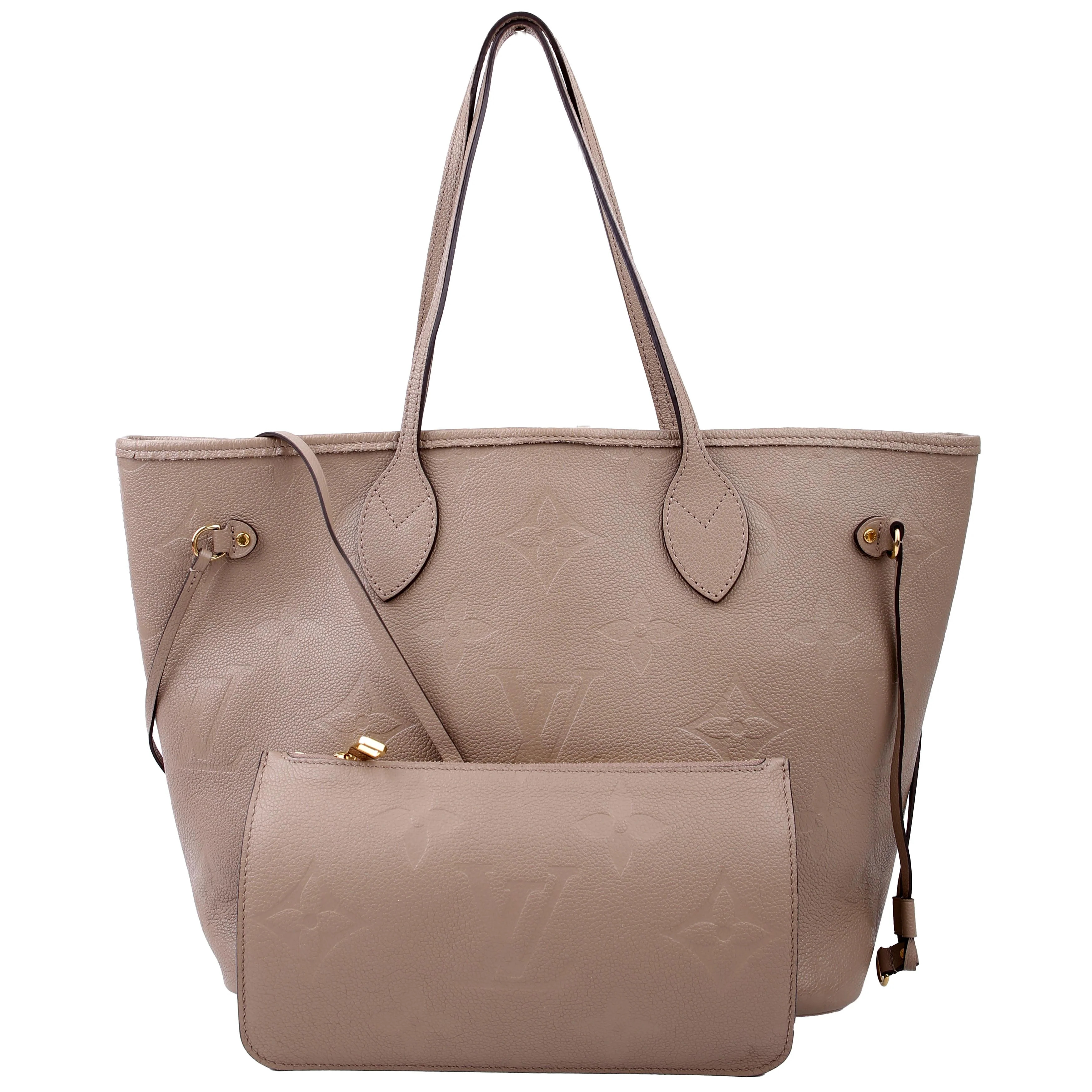Neverfull with Wallet MM Empreinte Turtledove | Keeks Designer Handbags