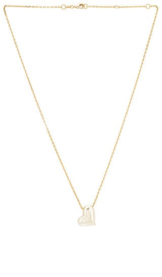 Puffy Heart Necklace in Gold | Revolve Clothing (Global)