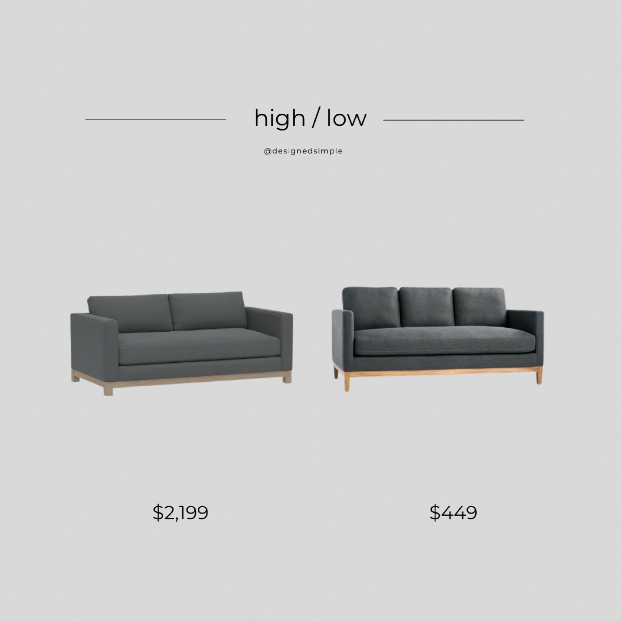 High low, get the look, splurge or save, pottery barn jake sofa dupe

#LTKFind #LTKhome #LTKstyletip