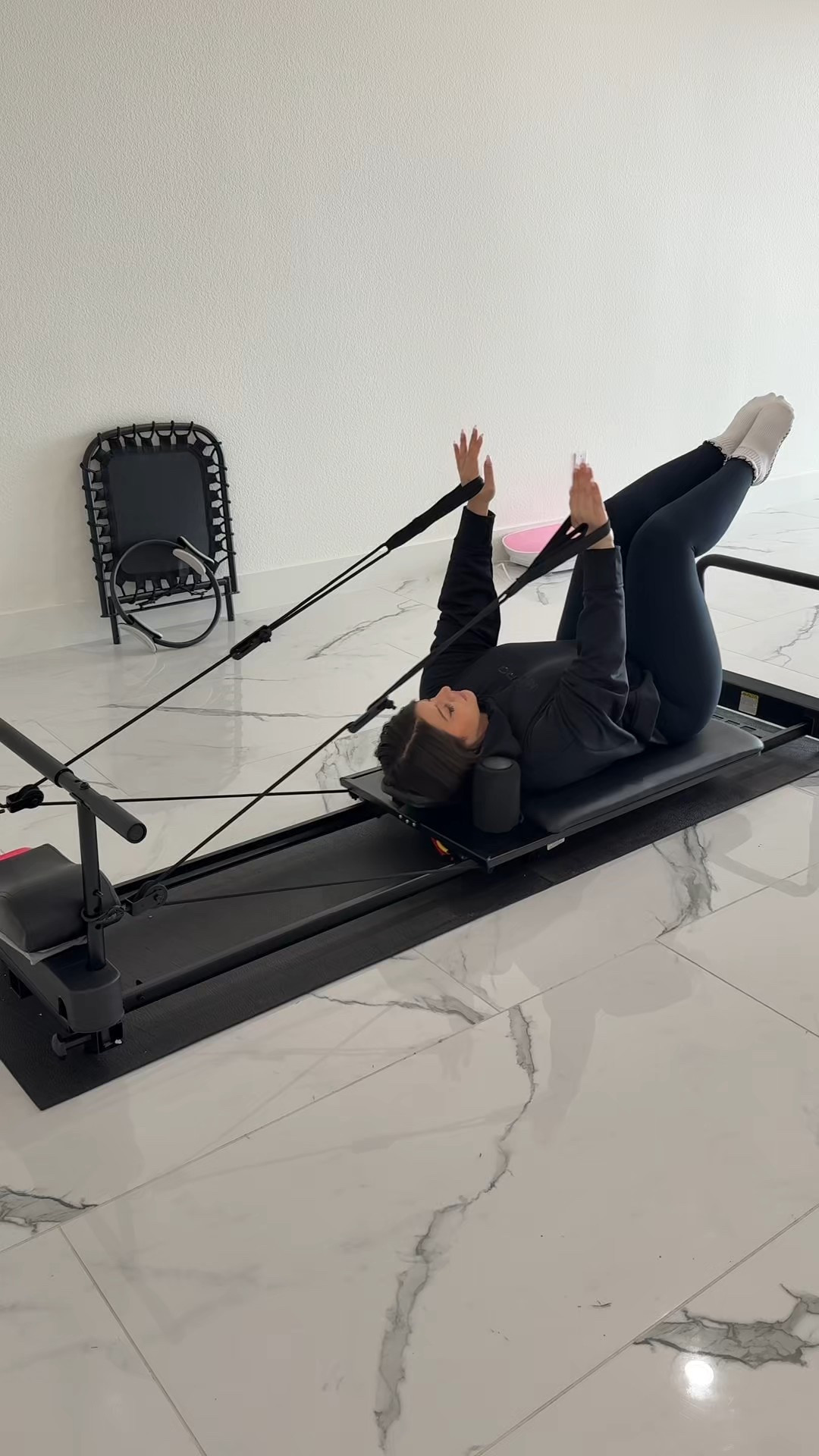 Love love love this reformer machine! Not only is it easy to move & a lot smaller than most machines, it has everything the bigger bulkier machines have! And at a FRACTION of the cost!! 10/10 recommend if you’ve been wanting a more affordable reformer option! #pilates #athomeworkout #reformer 

#LTKActive #LTKselfcare #LTKHome