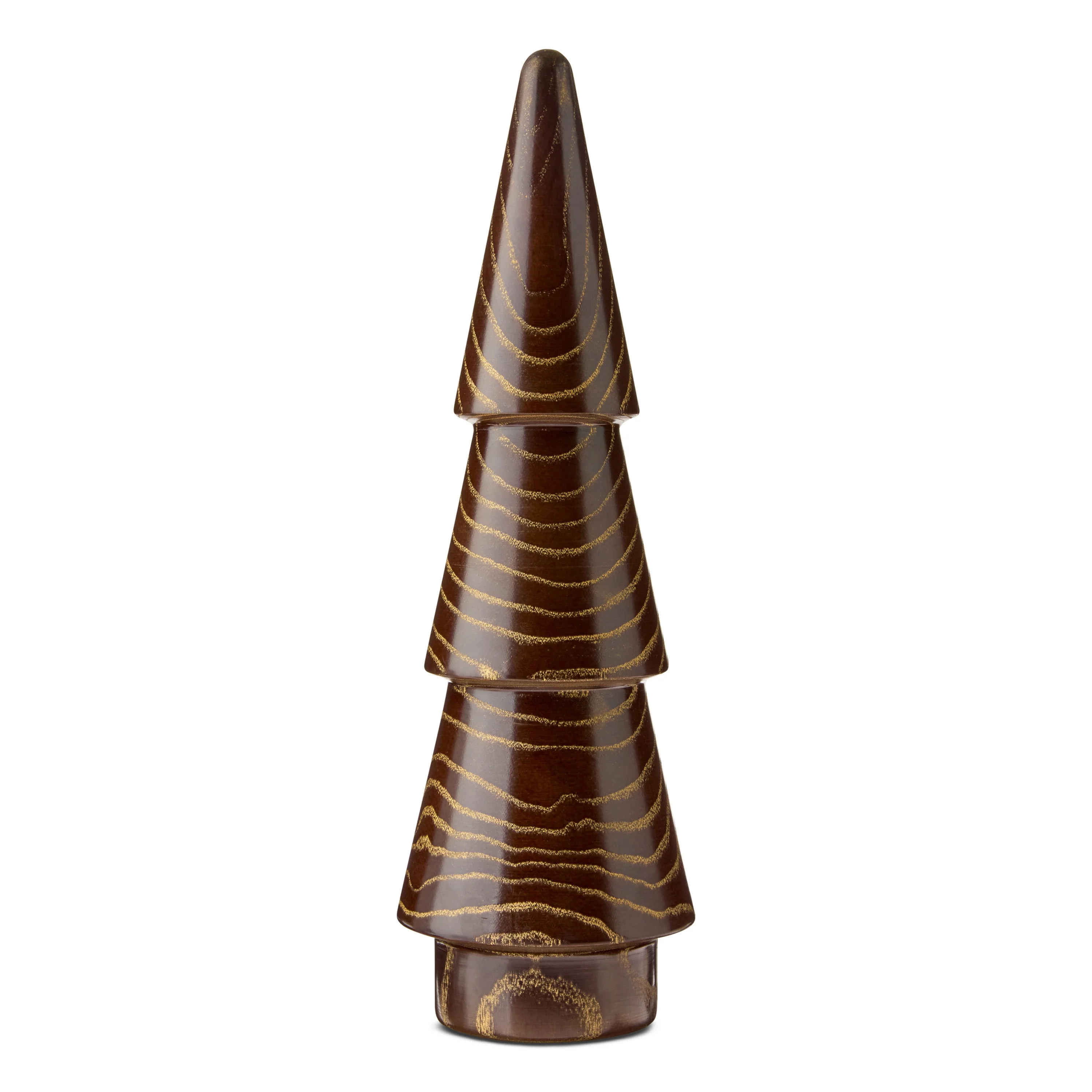 Wooden Christmas Tree Tabletop Decoration, Brown, 15.7", by Holiday Time - Walmart.com | Walmart (US)