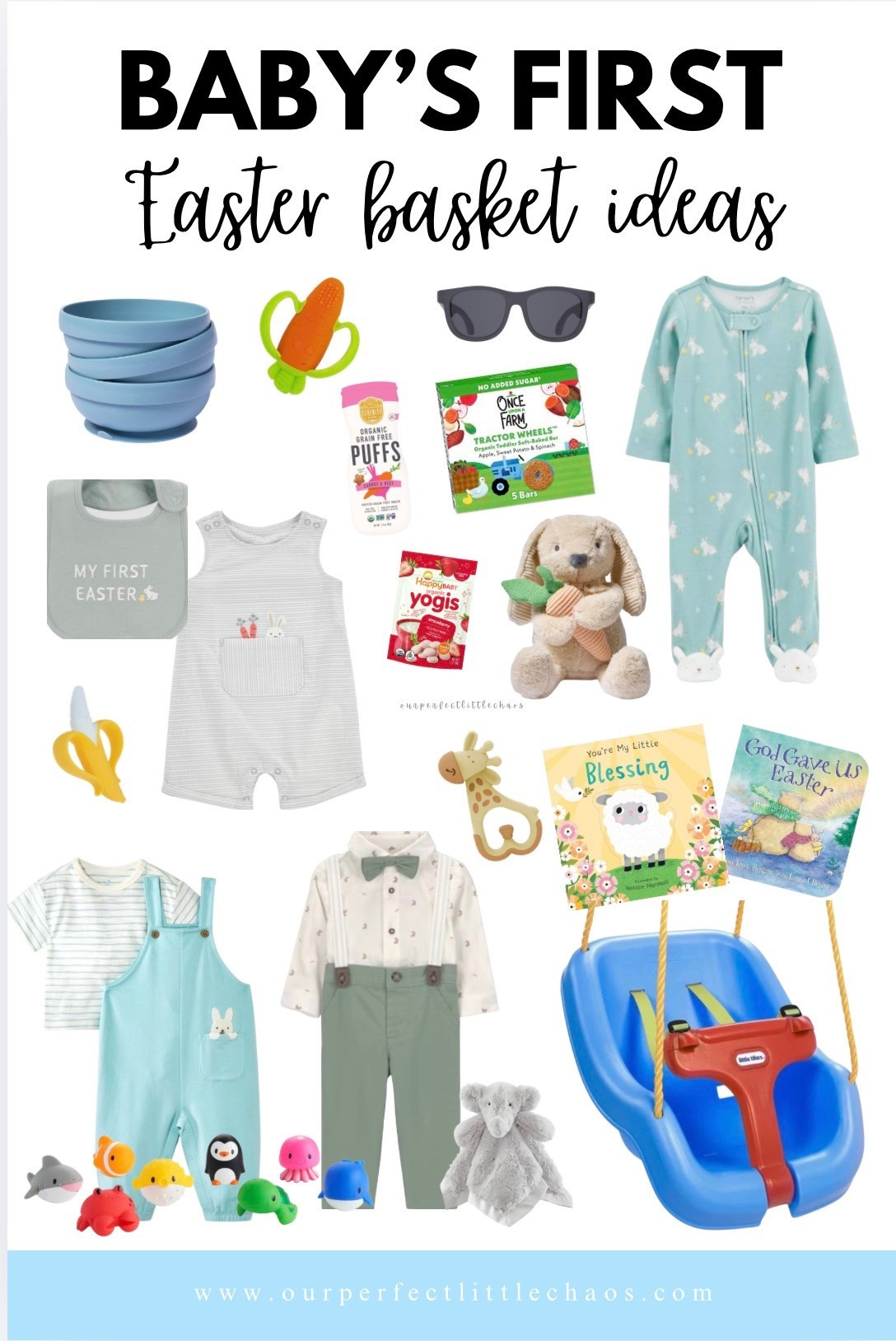 Baby’s First Easter Basket Ideas 🐰

Sharing the sweetest baby’s first Easter basket ideas for boys  — perfect for creating a meaningful and memorable first Easter! This baby boy Easter basket is filled with non-candy Easter basket fillers for babies, including a soft plush bunny, Easter board books for babies, baby Easter basket gifts, teething toys, spring baby outfits, and baby teether and snacks.

If you’re looking for Easter basket ideas for babies, first Easter basket inspiration, or what to put in a baby’s Easter basket, this collage includes practical and adorable finds that are safe, age-appropriate, and perfect for newborns, 3-6 month olds, and 6-12 month olds.

Save this for baby’s first Easter basket checklist, minimalist baby Easter basket ideas, and sweet spring baby gift inspiration 🤍🌷

#BabysFirstEaster #BabyEasterBasket #EasterBasketIdeas #InfantEaster #SpringBaby

#LTKKids #LTKSeasonal #LTKBaby