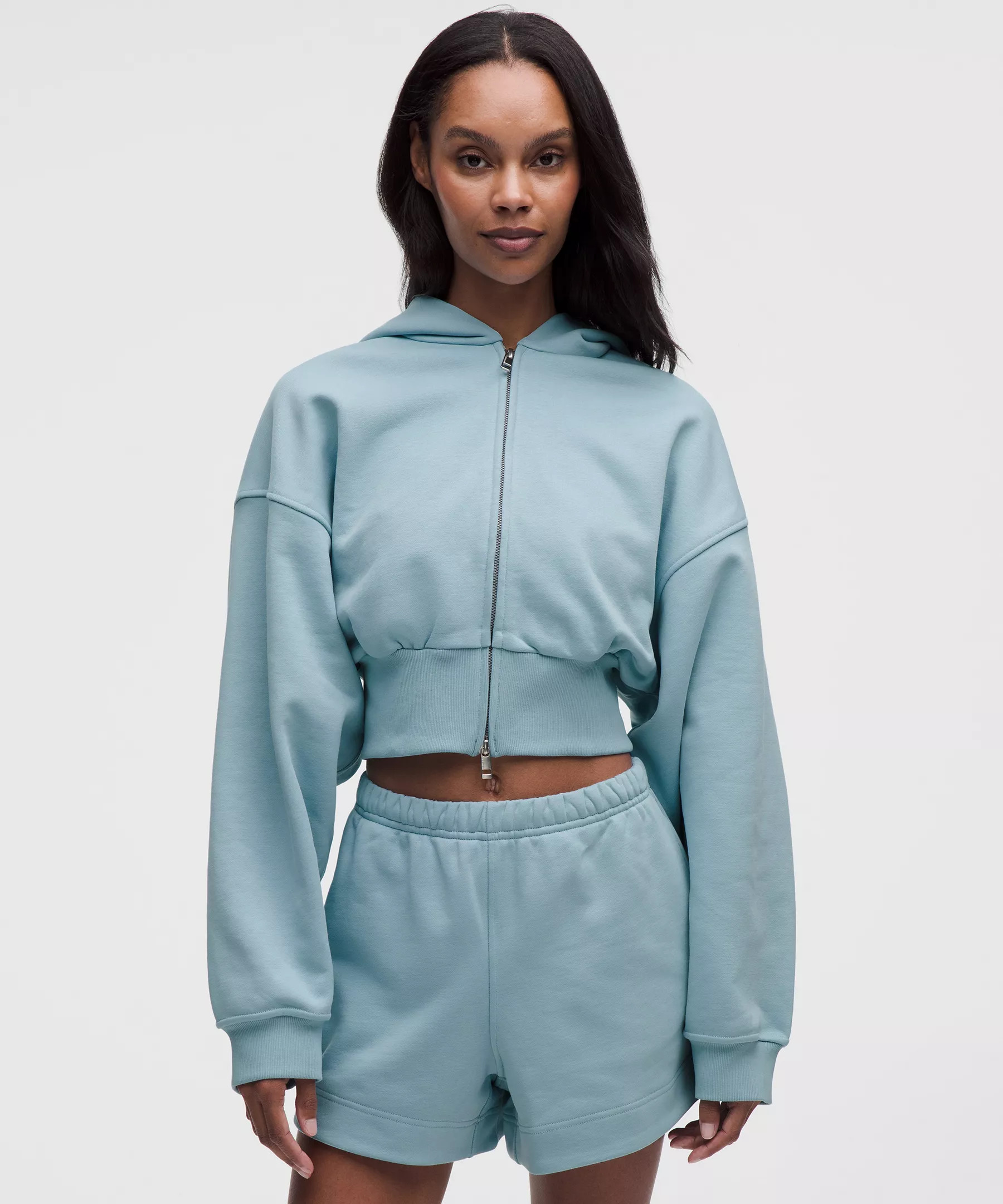French Terry Cropped Full-Zip Hoodie | Lululemon (US)