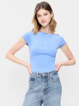Snug Boatneck T-Shirt | Old Navy (US)
