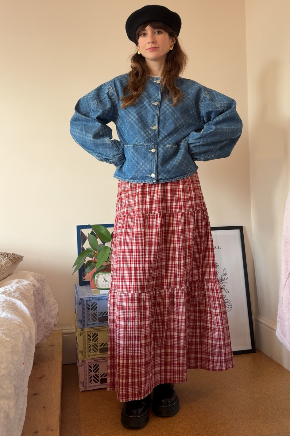 Gingham skirts and printed denim jackets = a winning combo! 

#LTKautumn #LTKstyletip #LTKuk