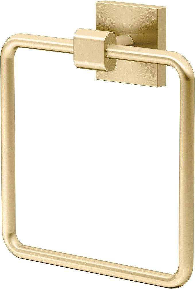 Gatco 4062 Elevate Towel Ring, Brushed Brass | Amazon (US)