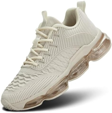 Womens Walking Running Shoes Air Cushion Breathable Fashion Tennis Sneakers Mesh Workout Casual A... | Amazon (US)