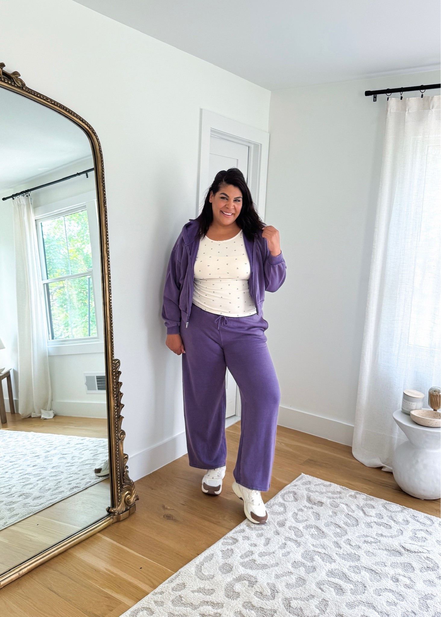 Walmart fall fashion — loving this purple set for fall!

I’m 5’9” size 12/14 wearing a size XXL on top & bottom

#LTKootd #LTKMidsize #LTKTall