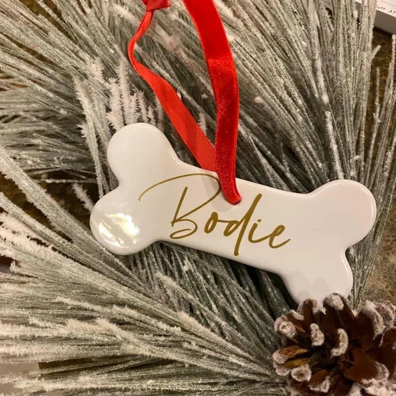 Custom Dog Bone Ornament | Etsy | Etsy (US)