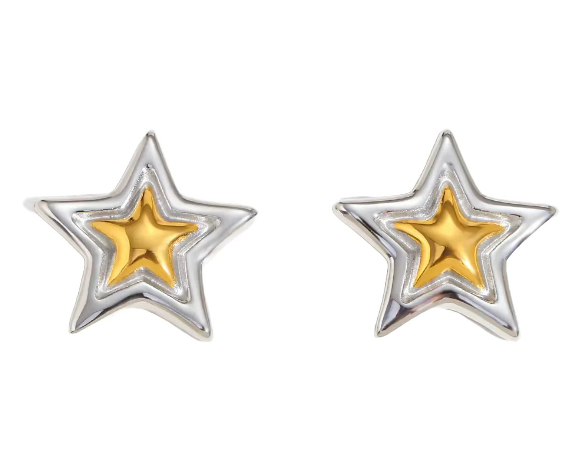 Mixed Metal Star | Pierced by Ash Design