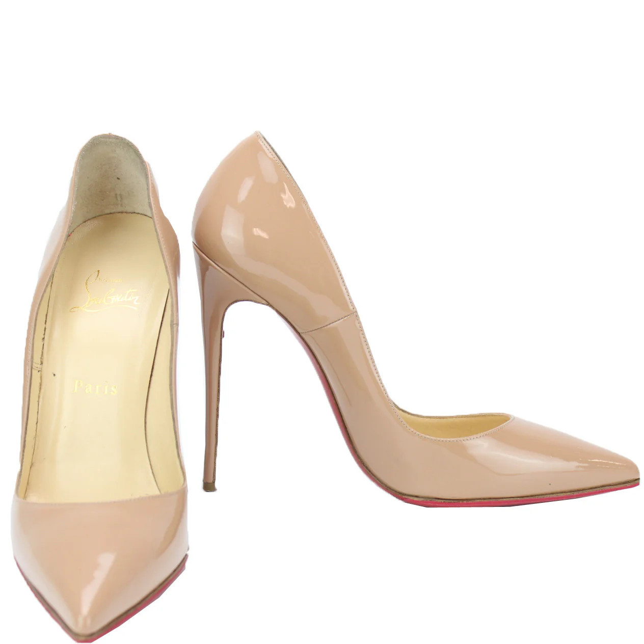 So Kate 120mm Nude Patent Size 39 | Keeks Designer Handbags