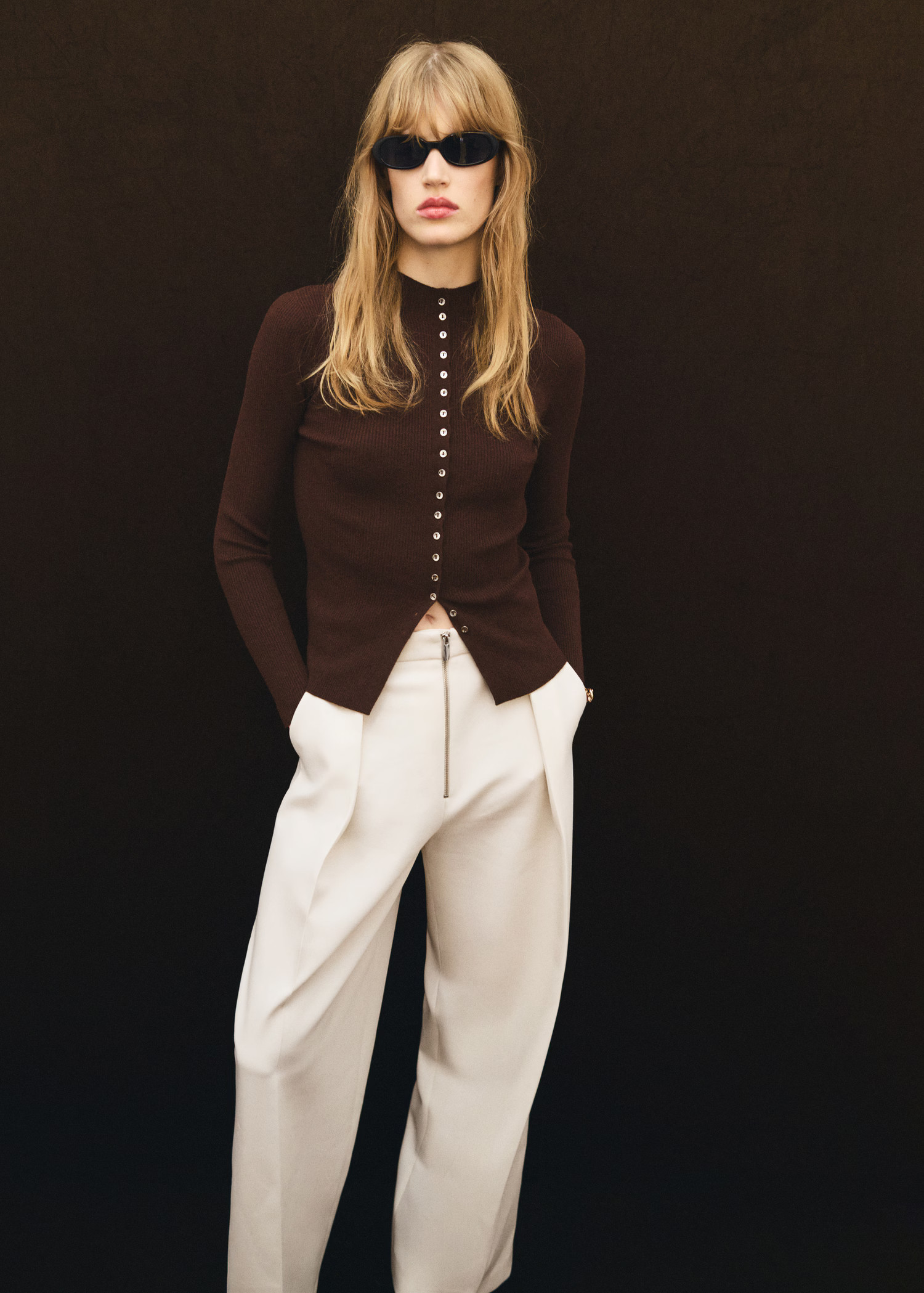 Fine rib knit cardigan - Women | MANGO United Kingdom | MANGO (UK)