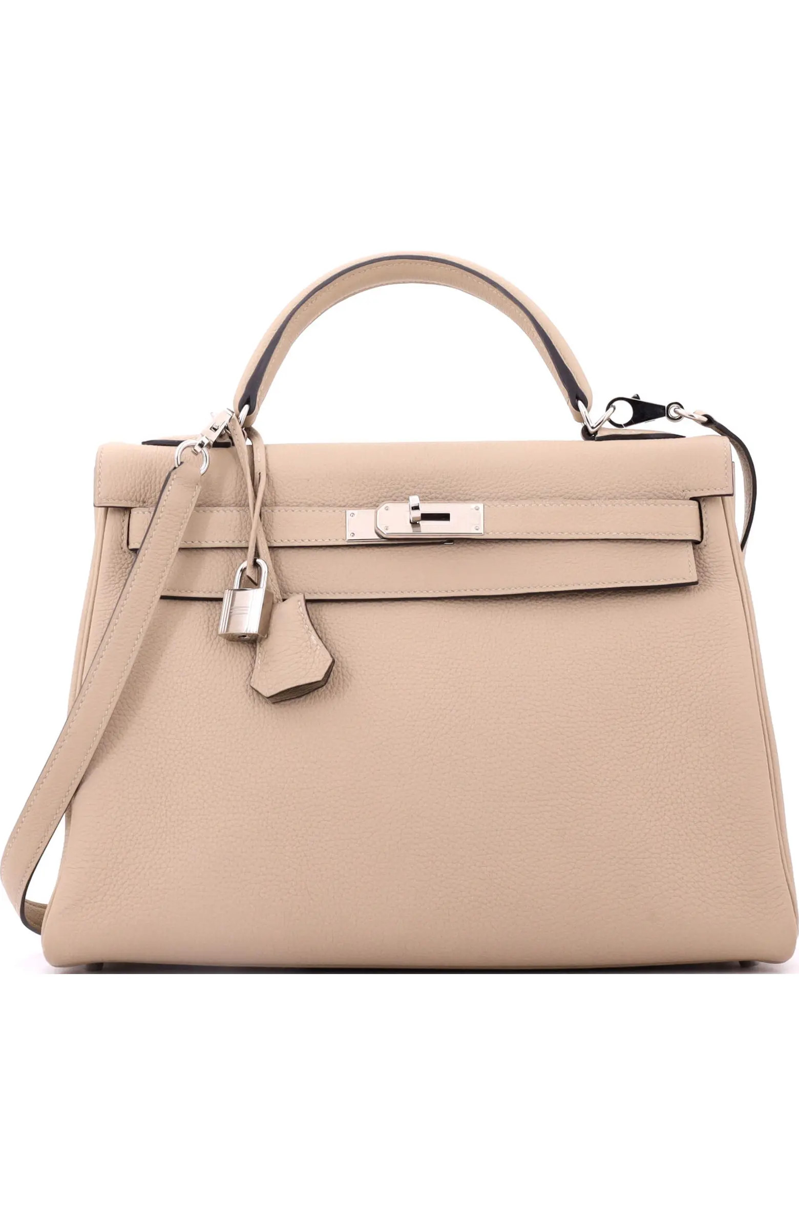 Pre-Owned Hermes Kelly Handbag Light Togo with Palladium Hardware 32 | Nordstrom | Nordstrom
