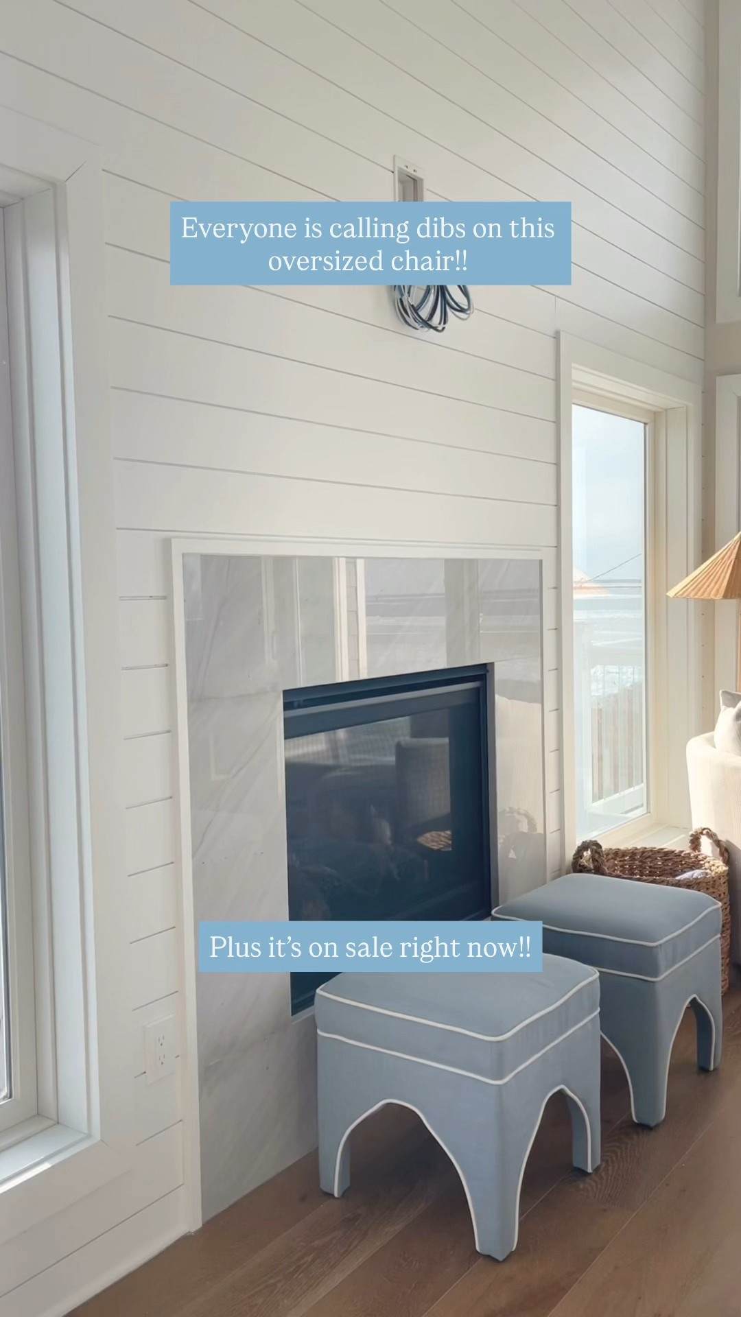 ON SALE RIGHT NOW!! This oversized XL blue & white striped swivel chair is everyone’s new favorite spot in the beach house!! 😍🙌🏻 Sooo comfortable and can easily fit two people!! Will be reading my kindle in it all Summer long 🙏🏻

FYI - blue ottomans were a TJMaxx online find & sold out 😭 will repost when 🤞🏻 they come back!! 

#LTKHome #LTKSaleAlert